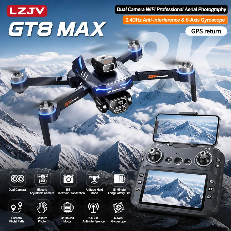 Drone Multispectral - Drone Pieghevole GT8 Max con Doppia