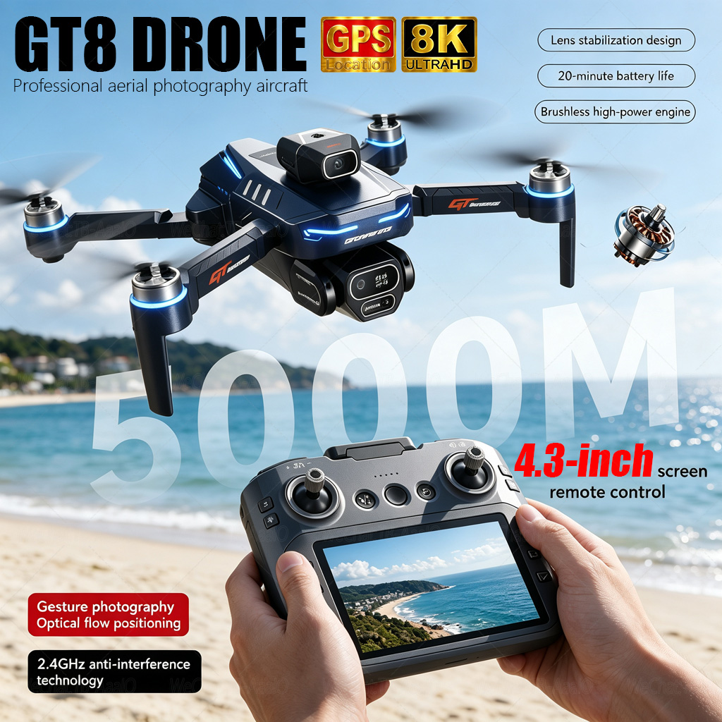 Drone Multispectral - NUOVO Drone RC GT8 HD 4K